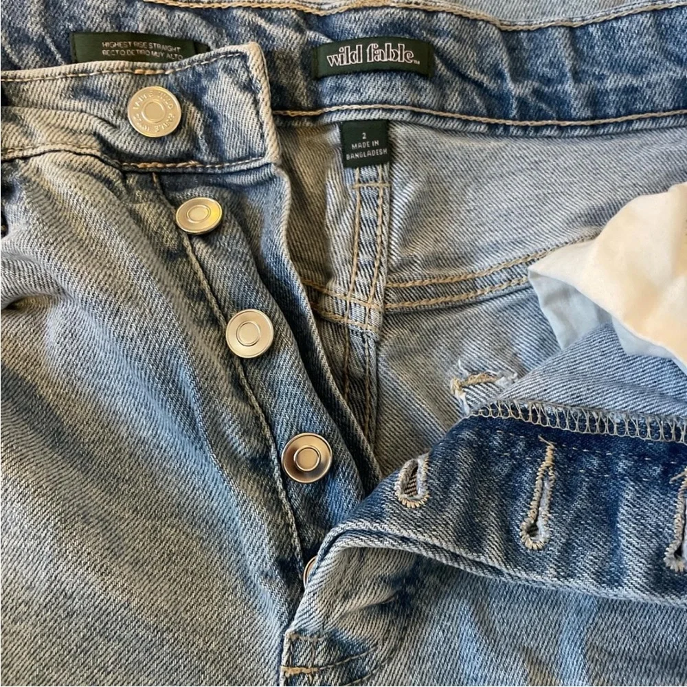 Wild Fable Light Blue Straight Leg Jeans - Picture 3 of 3